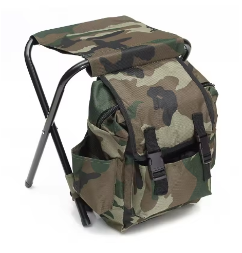 Portable Camouflage Folding Fishing Chair | Multi-functional with Storage Box