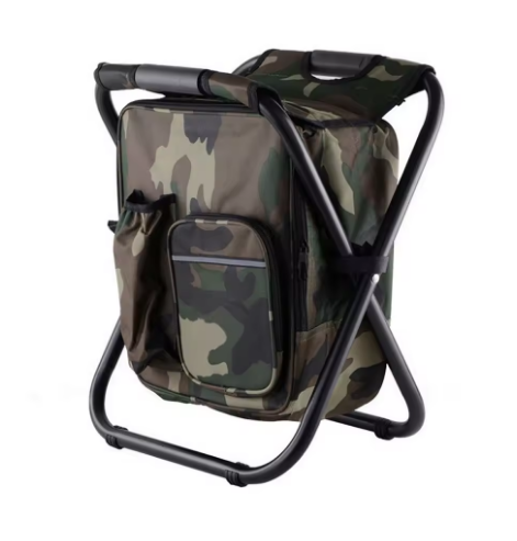 Portable Insulated Ice Pack Stool with Dual-Shoulder Straps | Cooling Seat for Fishing & Outdoor