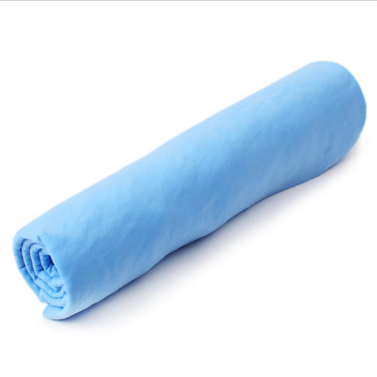 Large Blue Chamois Cloth | Ultra-Absorbent & Streak-Free Drying