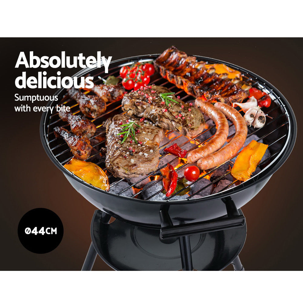 Grillz Charcoal BBQ Smoker Drill Outdoor Camping Patio Barbeque Steel