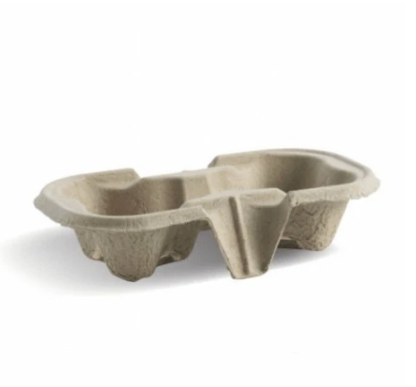 2 Cup Drink Carrier Tray – Egg Pulp, 300pcs
