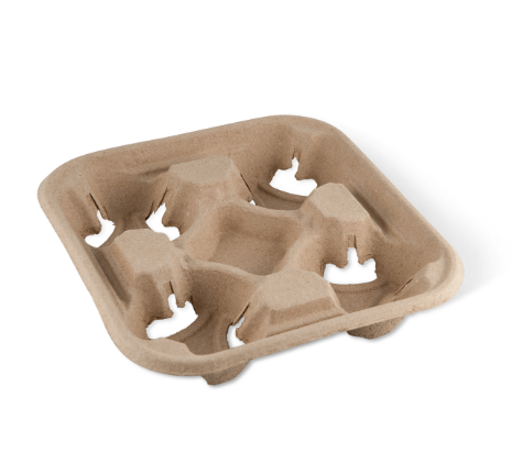 4 Cup Drink Carrier Tray – Egg Pulp, 300pcs