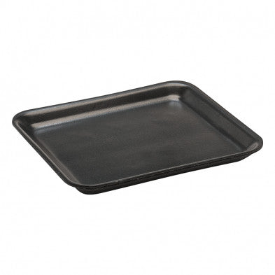 8x7 Inch Shallow Black Foam Trays 500 PCS | For Fresh Food Presentation
