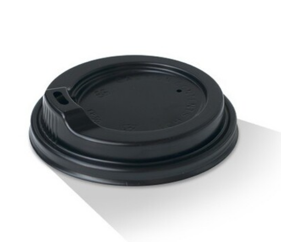 Paper Cup Lid Sipper 12/16oz Black – 1000pcs