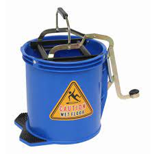 Edco 15L Blue Mop Bucket with Wringer | Durable & Efficient