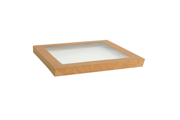 PET Lid For Medium Kraft Deli Box | Clear View