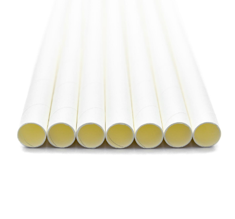 Paper Straw Jumbo – White, 2500pcs