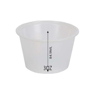 SAUCE CONTAINER 3OZ BASE 1000PCS - JP Supplies
