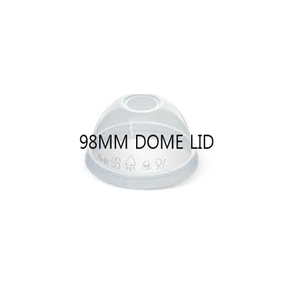 CUP PET LID DOME 98MM 1000PCS SW - JP Supplies