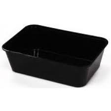 CONTAINER RECTANGULAR BLACK 1000ML 500PCS - JP Supplies