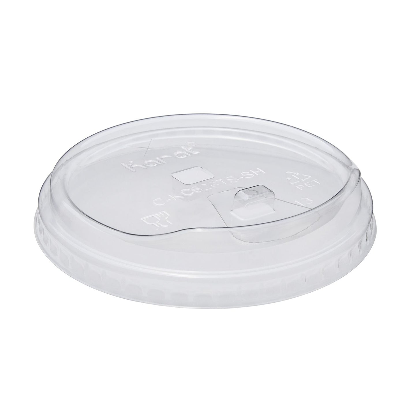 98mm PET Sipper Lids 1000PCS | Strawless & Spill-Proof for 12-24oz Cups