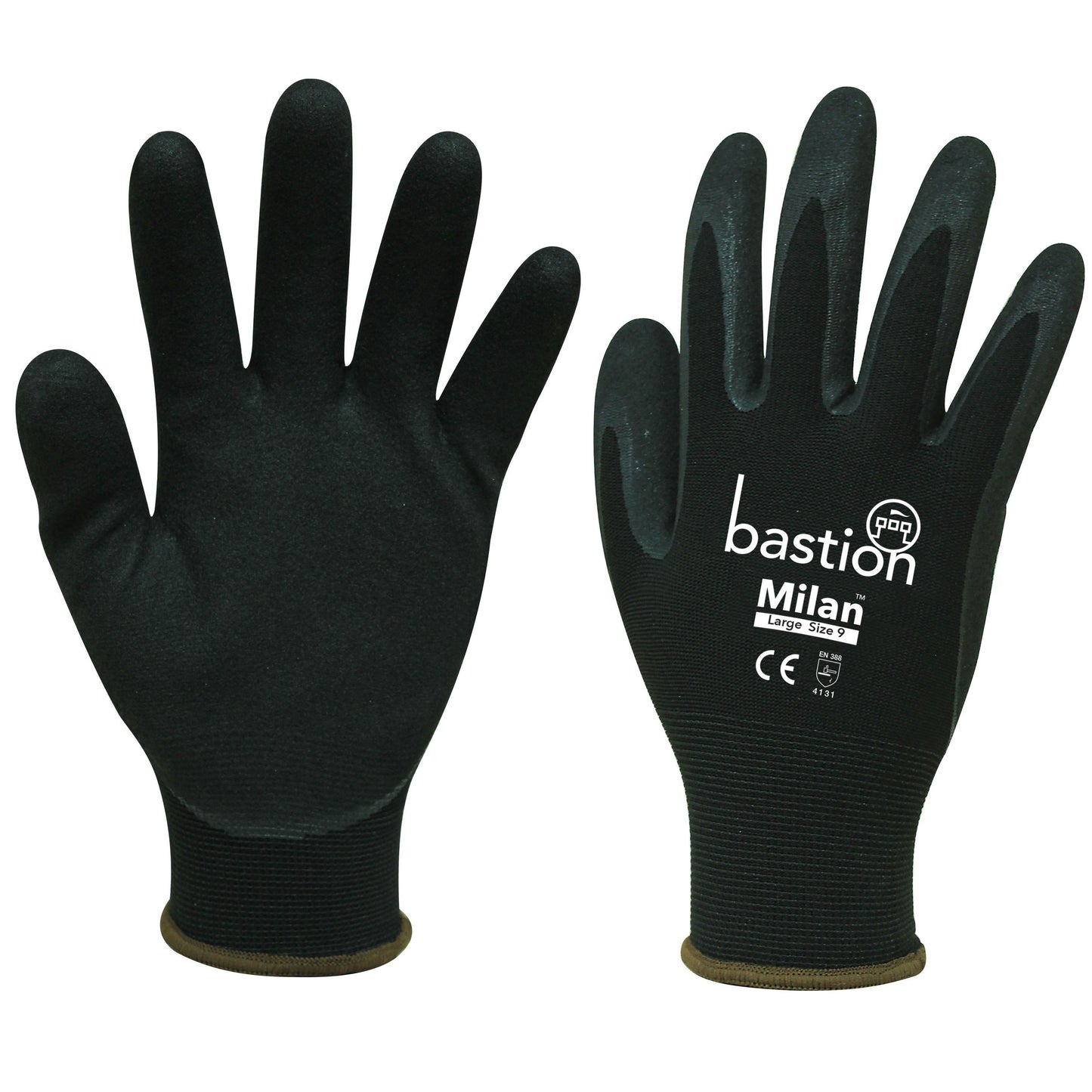 MILAN GLOVE BLACK LARGE - JP Supplies