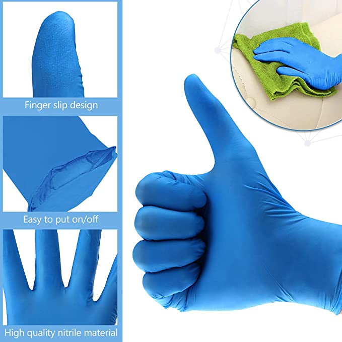 Blue Nitrile Gloves X-Large (100PCS) | Durable, Powder-Free, Multi-Purpose