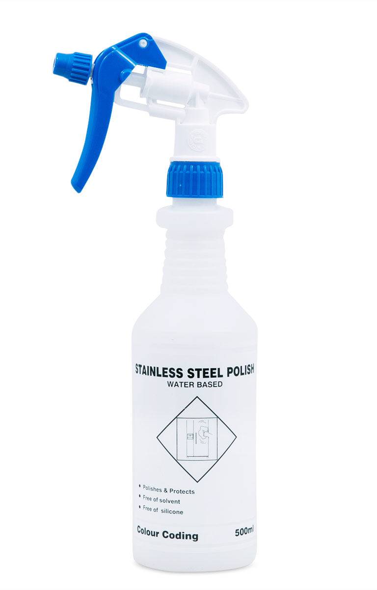 SPRAY BOTTLE 500ML STAINLESS STEEL POLISH - JP Supplies