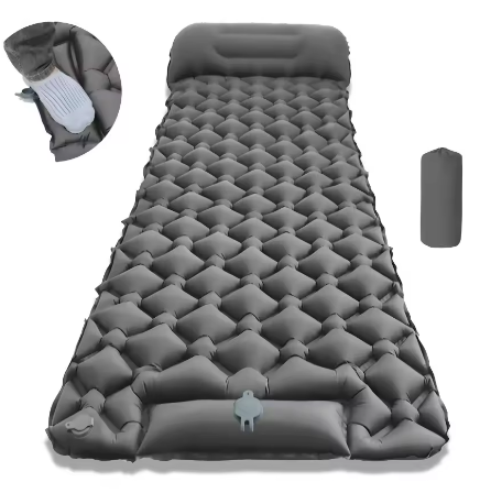 Ultralight Inflatable Camping Sleeping Pad with Pillow | Comfortable & Portable Outdoor Mat