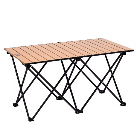 Ultralight Aluminum Alloy Folding Camping Table | Portable Egg Roll Desk for Outdoors