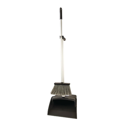 BROOM PAN SET COMMERCIAL BLACK