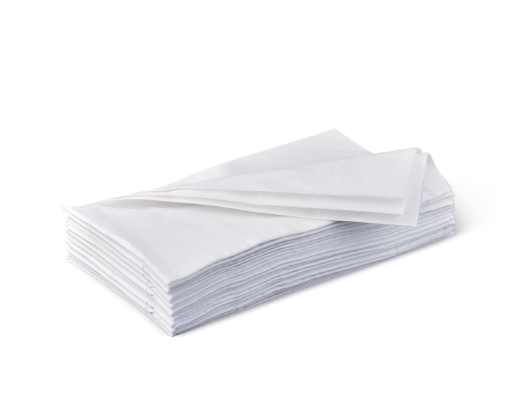 NAPKIN DINNER QUILTED WHITE GT FOLD 400X400MM 100pcs