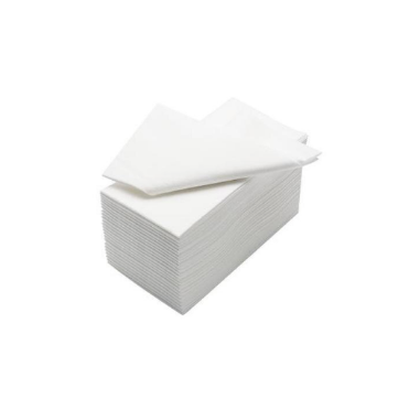 NAPKIN LUNCH 1PLY WHITE MULTI FOLD 300X300MM 500pcs
