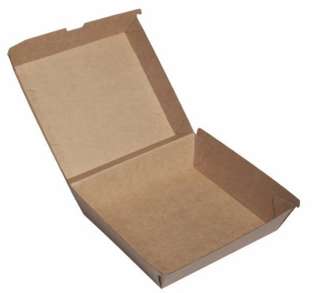 Dinner Box Corrugated Plain Brown – 150pcs