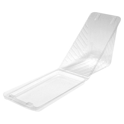 Clear PET Sandwich Wedge Box 500 PCS | Secure Lock