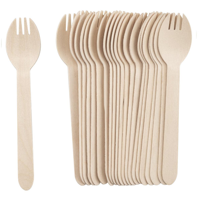 WOODEN SPORK 1000PCS