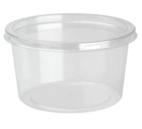 1200ml Round Plastic Container 300 PCS (PPI-FB1200ML) | Clear