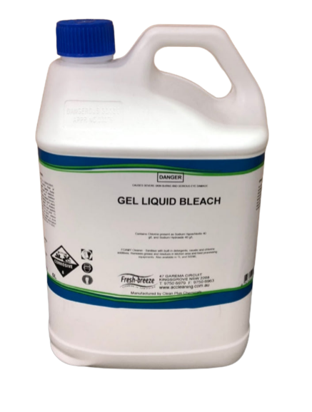 5L Gel Liquid Bleach (33502) | Thick, Foamy Detergent Sanitiser