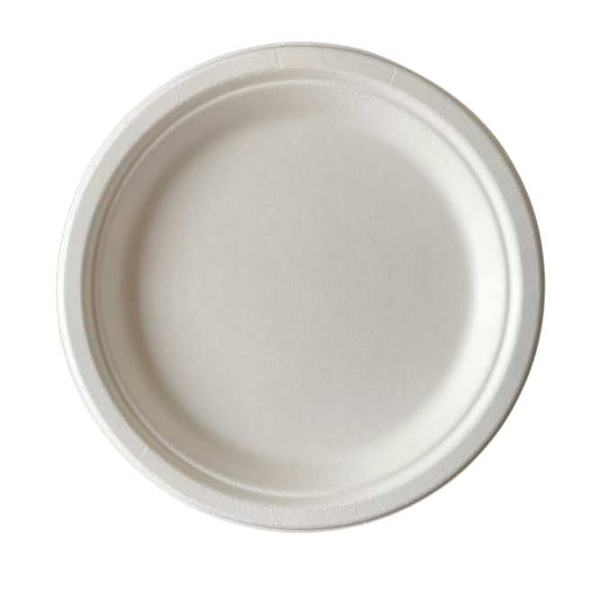 Plate Sugarcane Round 10" – 500PCS