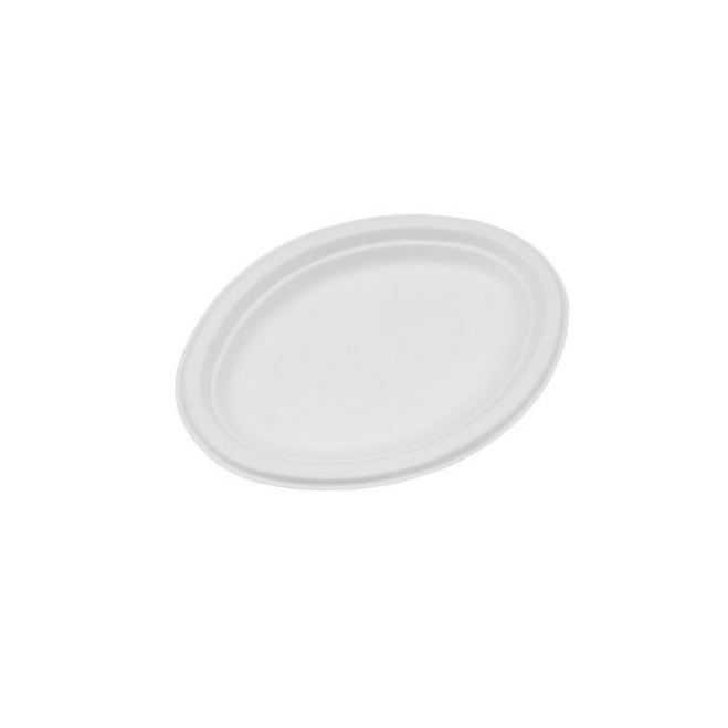 Plate Oval Sugarcane Small – 500PCS