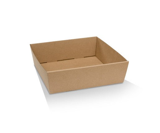 Medium Kraft Square Catering Tray 100 PCS | Eco-Friendly & Sturdy