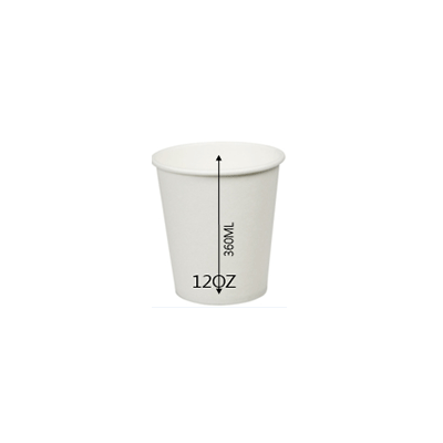 CUP PAPER 12OZ WHITE 1000PCS PERFECT - JP Supplies