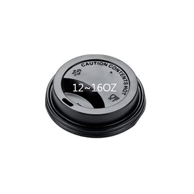 CUP PAPER LID 12/16OZ BLACK 1000PCS PERFECT - JP Supplies