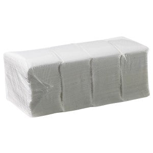 NAPKIN LUNCH 1PLY WHITE MULTI FOLD DURO - JP Supplies