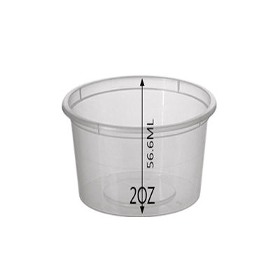 SAUCE CONTAINER 2OZ BASE 2500PCS - JP Supplies