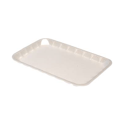 FOAM TRAY SHALLOW WHITE 8X5 500PCS - JP Supplies