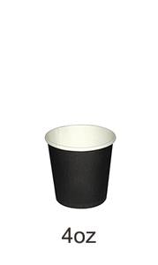 CUP PAPER 4OZ BLACK 1000PCS PERFECT - JP Supplies