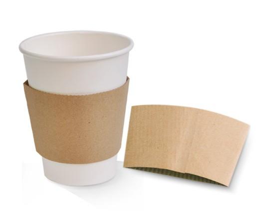 Kraft Cup Sleeve 12/16oz 1000 PCS | Heat Protection