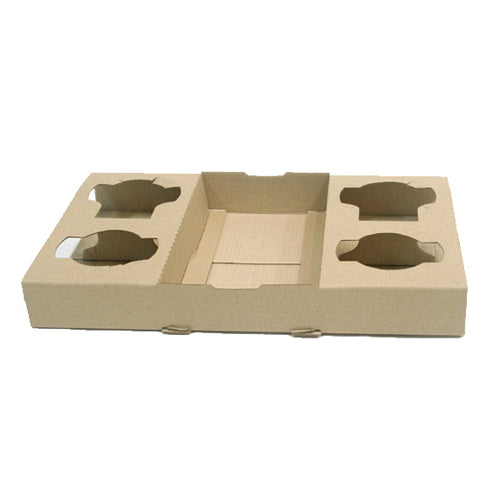 CUP TRAY 4CUP CARDBOARD 100PCS CE - JP Supplies