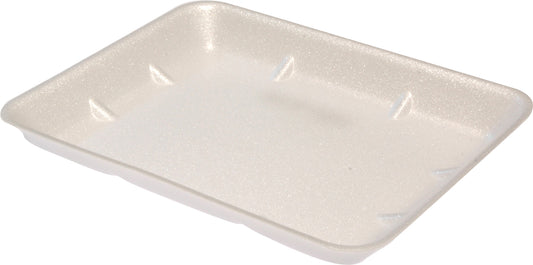 8x7 Deep Foam Tray White 500PCS (TRY-87WHITE) | For Meat, Produce & Deli Items