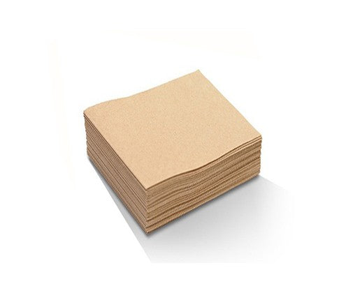 NAPKIN COCKTAIL BROWN 2PLY PAC - JP Supplies