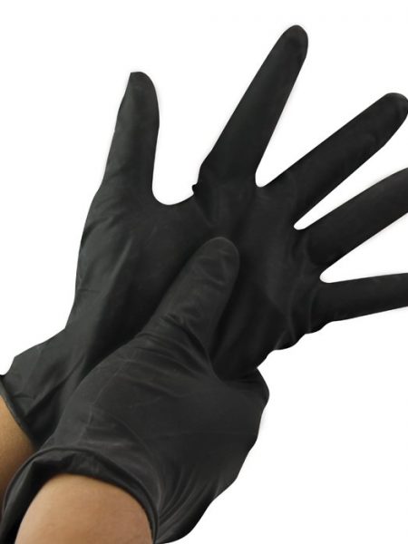Black Nitrile Gloves Large (100PCS) | Durable