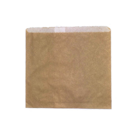 1 Long Brown GPL Paper Bag 500PCS| Greaseproof Lined Food Bag for Takeaway