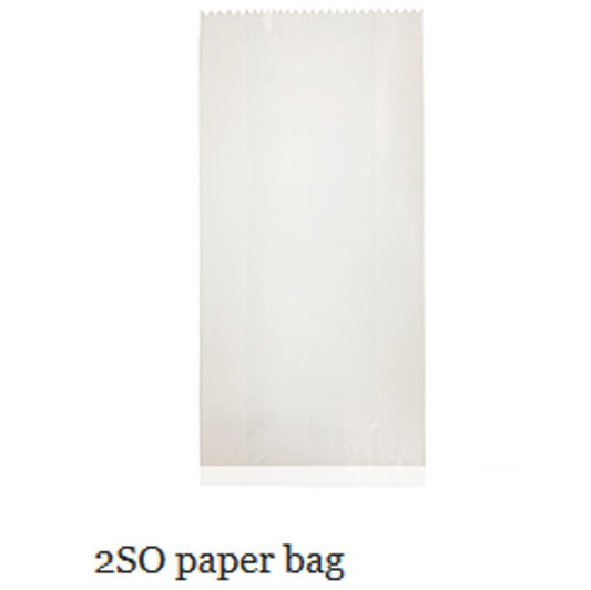 PAPER BAG 2SO WHITE 500PCS CE - JP Supplies