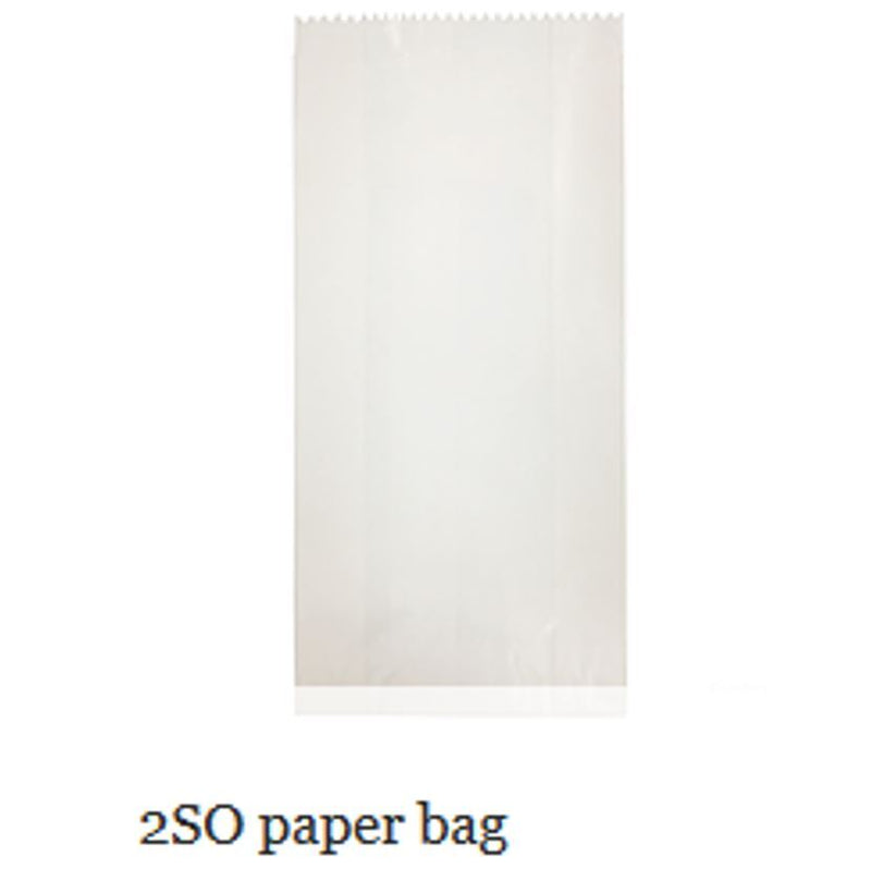 PAPER BAG 2SO WHITE 500PCS CE - JP Supplies