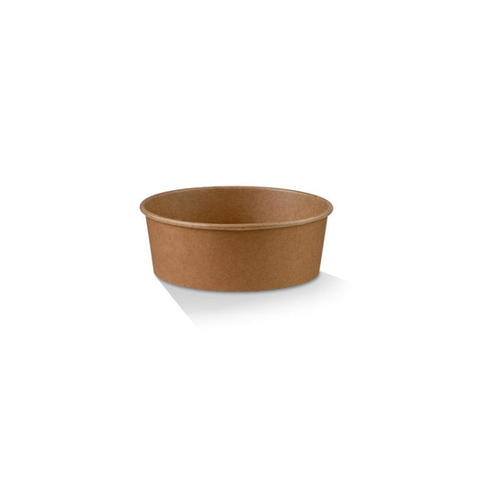 25oz PE Coated Kraft Salad Bowl 300PCS | For Hot & Cold Food