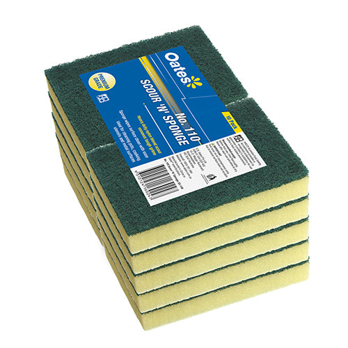 SPONGE GREEN 10PCS OATES - JP Supplies