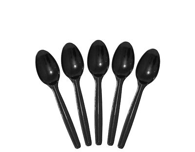 TEA SPOON BLACK 1000PCS - JP Supplies