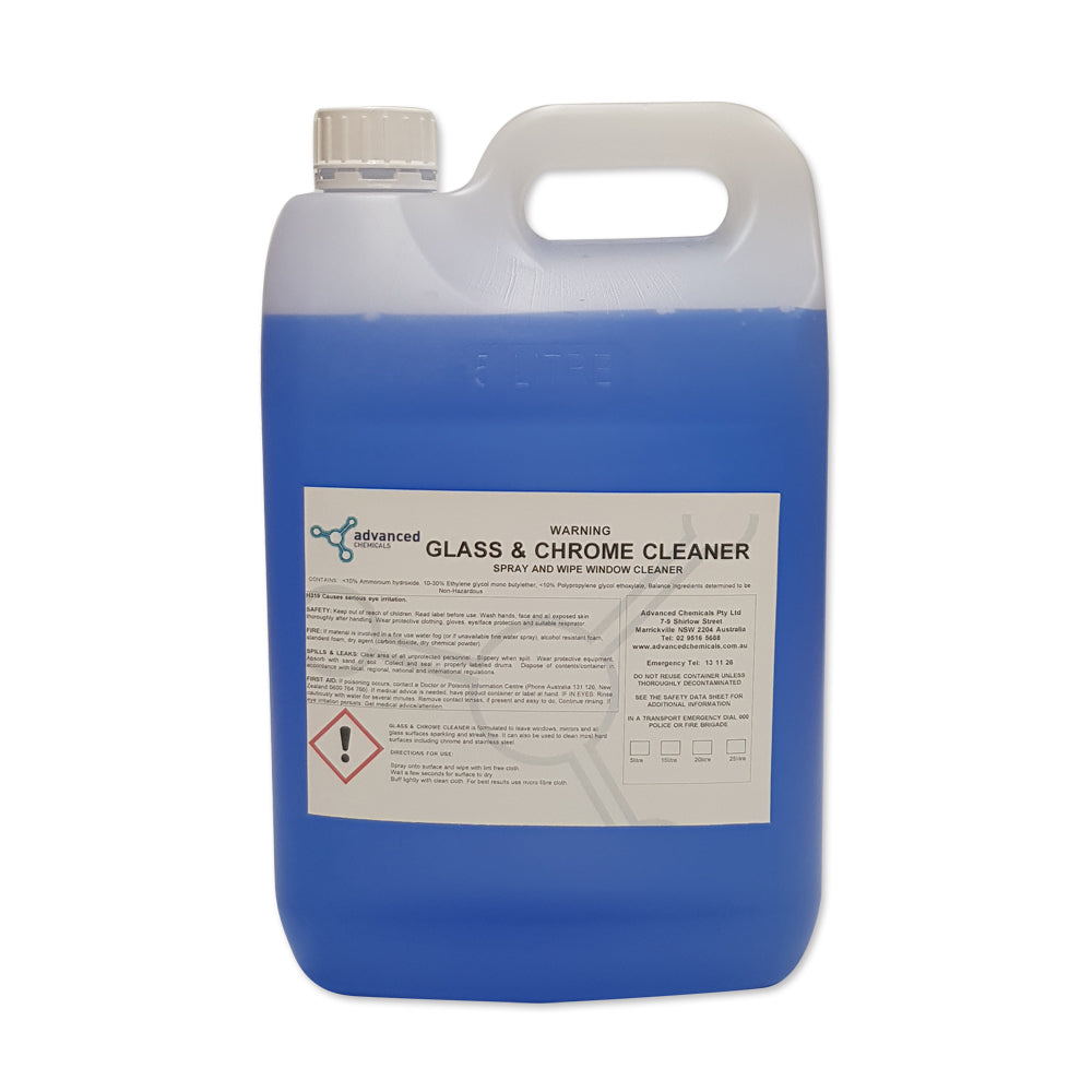 GLASS & CHROME CLEANER 5L - JP Supplies