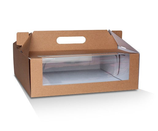 CARRY CAKE BOX PACK BROWN 12" 50PCS - JP Supplies